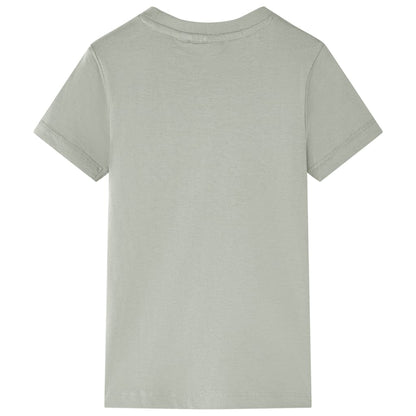 Kinder-T-Shirt Helles Khaki 116