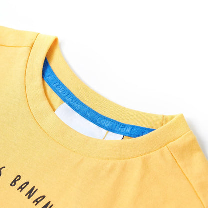 Kinder-T-Shirt Helles Ocker 104
