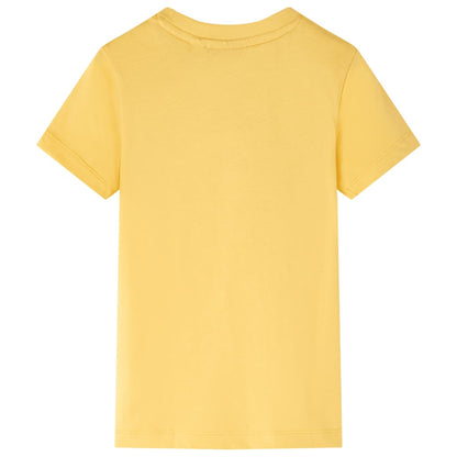 Kinder-T-Shirt Helles Ocker 128