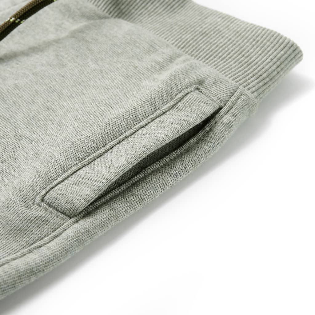 Kindershorts mit Kordelzug Hellkhaki Melange 92