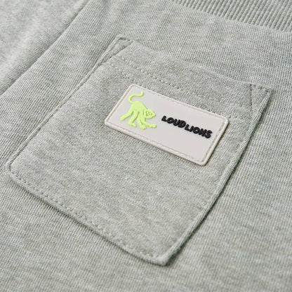 Kindershorts mit Kordelzug Hellkhaki Melange 140