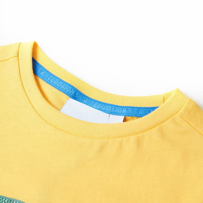 Kinder-T-Shirt Helles Ocker 140