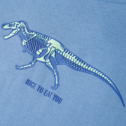 Kinder-T-Shirt Mittelblau 128