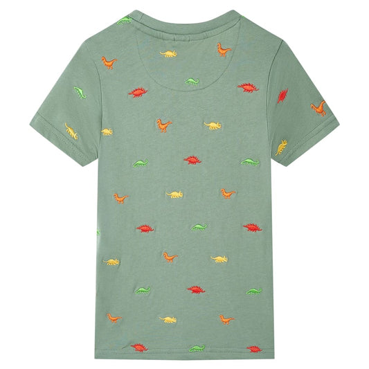 Kinder-Kurzarmshirt Khaki 128