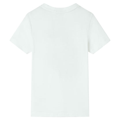 Kinder-Kurzarmshirt Ecru 92