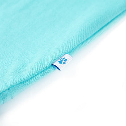 Kinder-Kurzarmshirt Aquablau 104