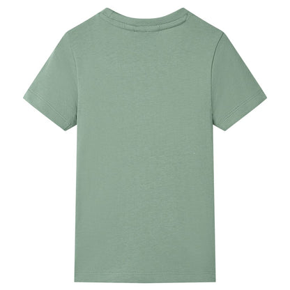 Kinder-Kurzarmshirt Khaki 104
