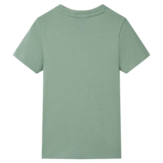 Kinder-Kurzarmshirt Khaki 140