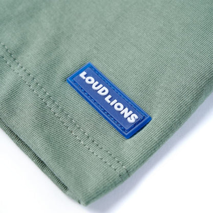 Kinder-Kurzarmshirt Khaki 140