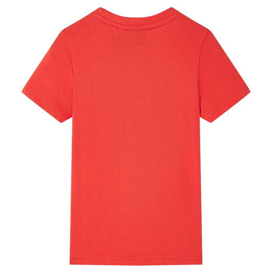 Kinder-Kurzarmshirt Rot 140