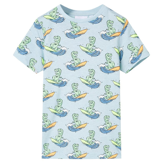 Kinderpyjama mit Kurzen Ärmeln Hellblau 104