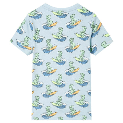 Kinderpyjama mit Kurzen Ärmeln Hellblau 104