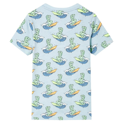 Kinderpyjama mit Kurzen Ärmeln Hellblau 116