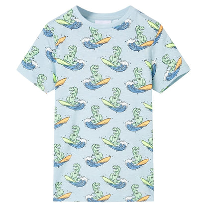 Kinderpyjama mit Kurzen Ärmeln Hellblau 140