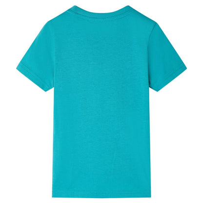 Kinder-Kurzarmshirt Dunkles Minzgrün 116