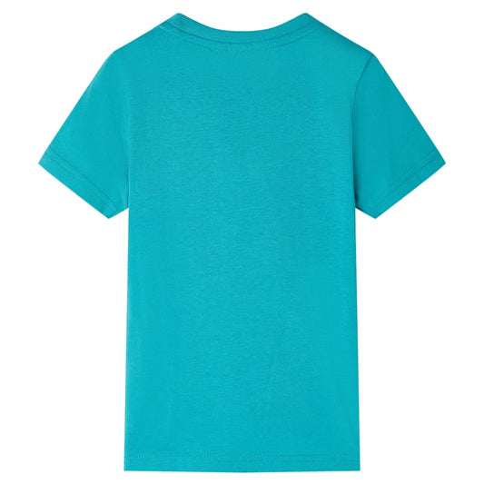 Kinder-Kurzarmshirt Dunkles Minzgrün 140