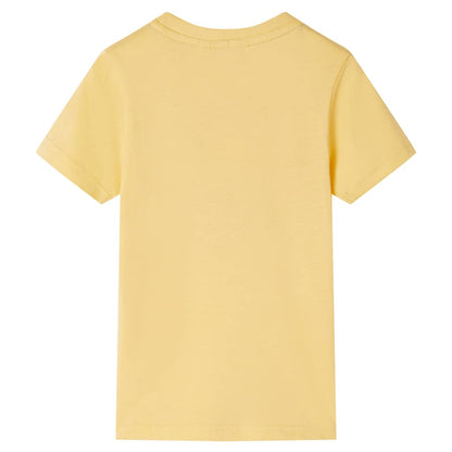 Kinder-Kurzarmshirt Gelb 116