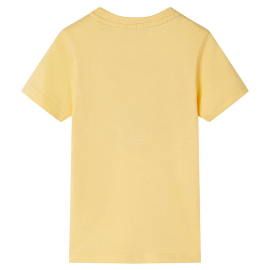 Kinder-Kurzarmshirt Gelb 140
