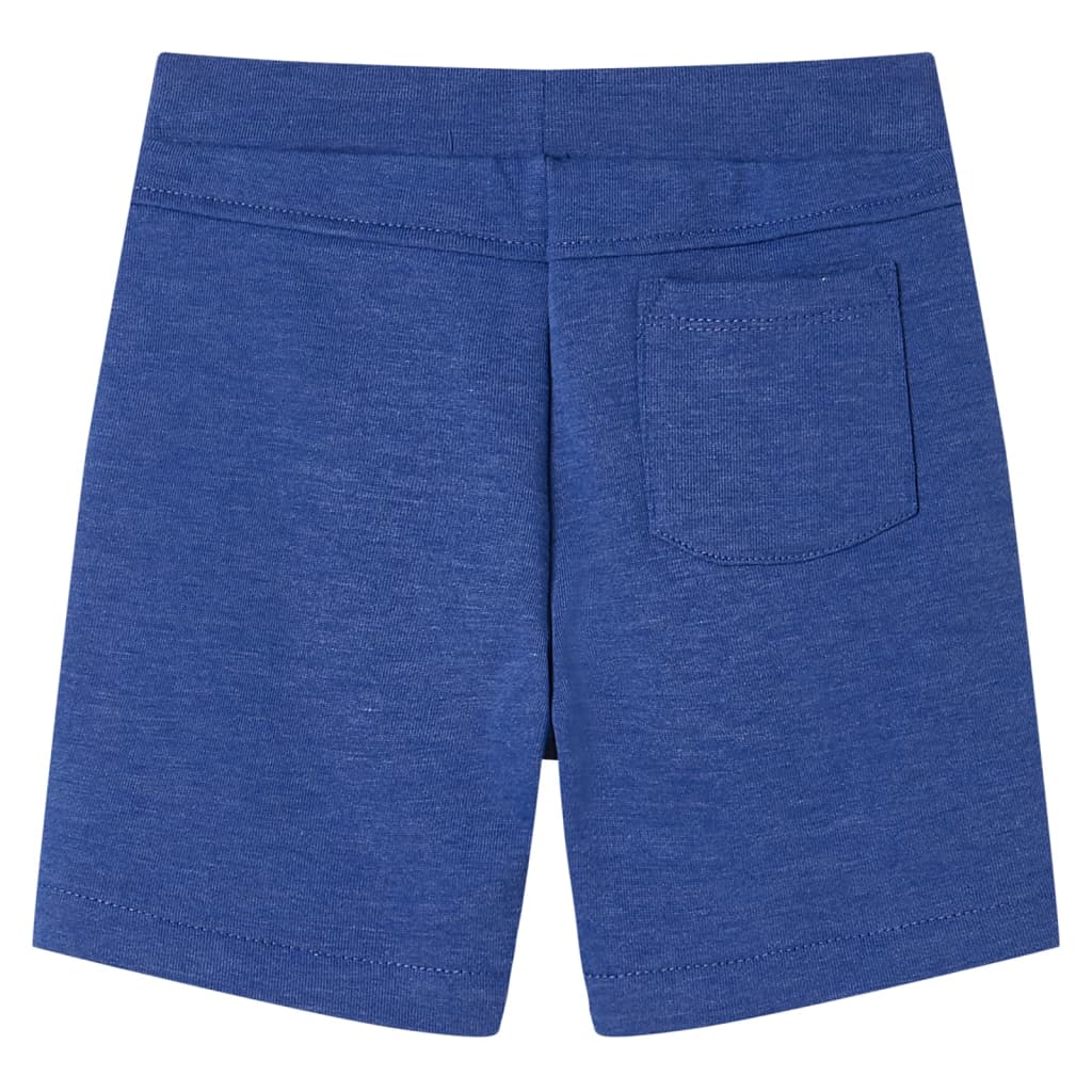 Kindershorts mit Kordelzug Blau Melange 104