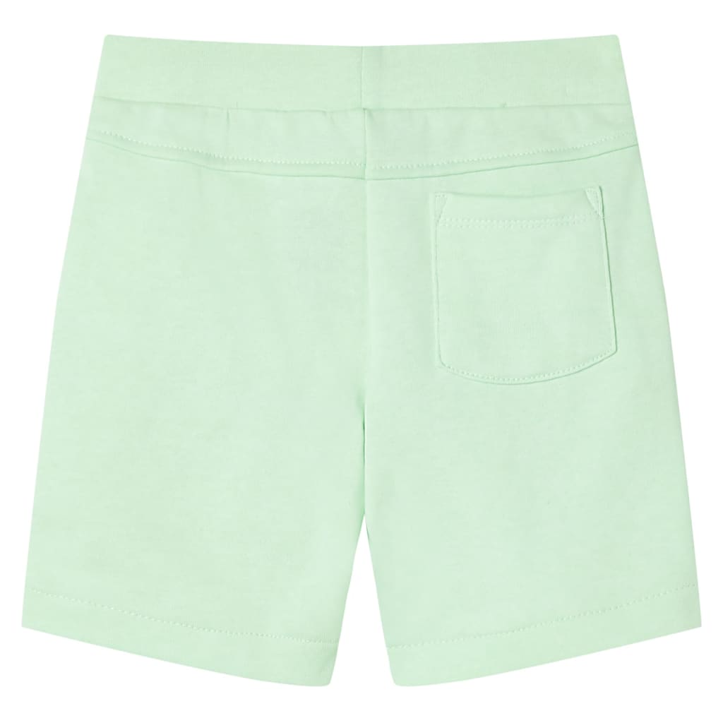 Kindershorts mit Kordelzug Hellgrün 92