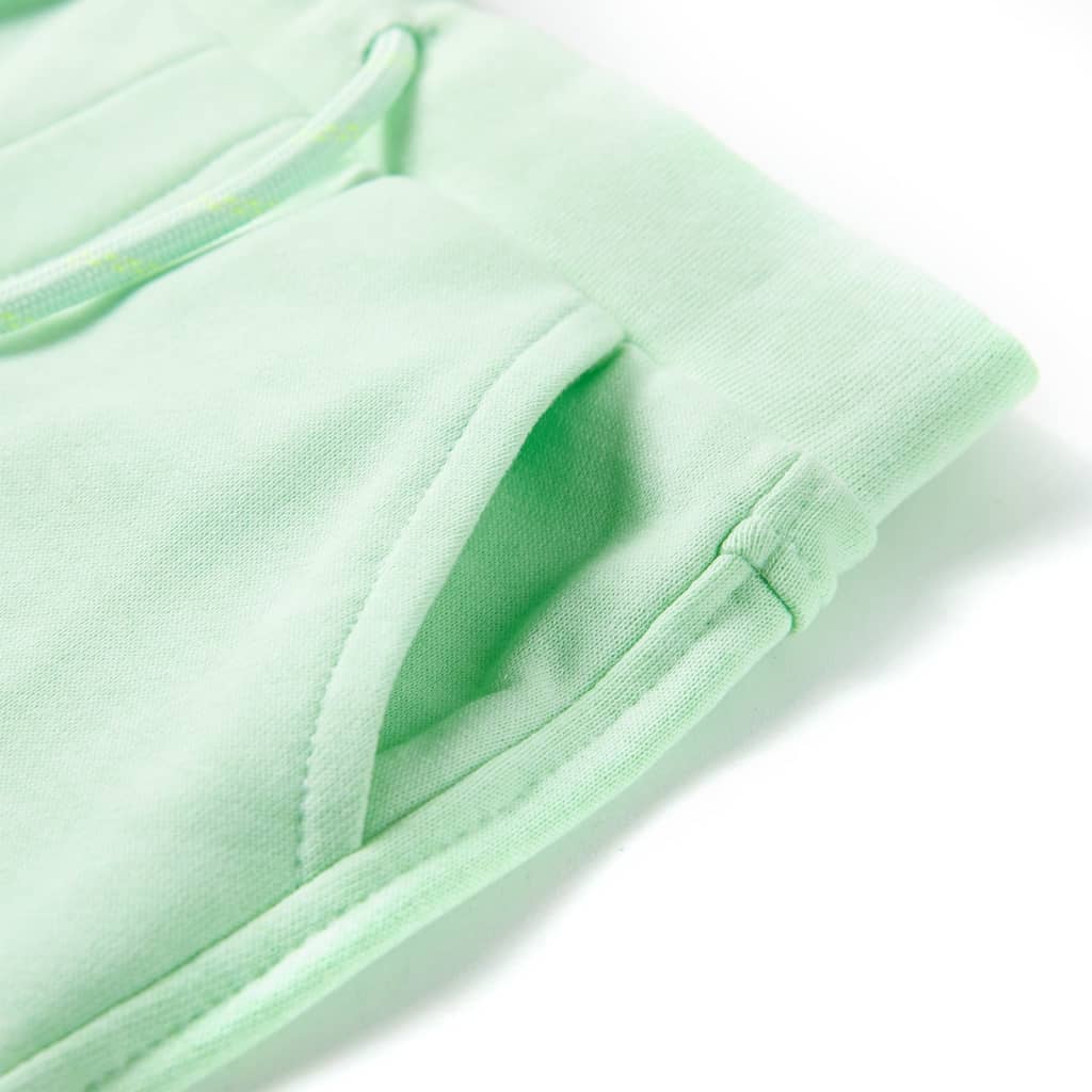 Kindershorts mit Kordelzug Hellgrün 92