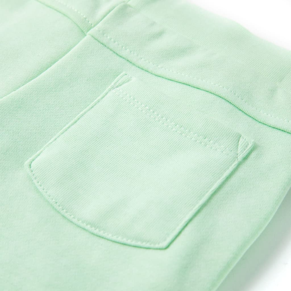 Kindershorts mit Kordelzug Hellgrün 92
