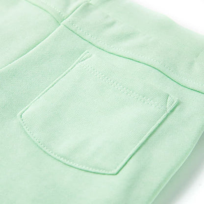 Kindershorts mit Kordelzug Knallgrün 104