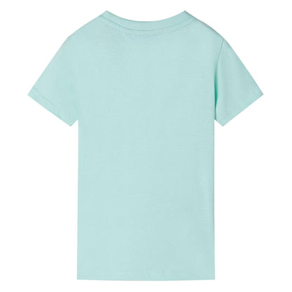 Kinder-T-Shirt Helles Minzgrün 104