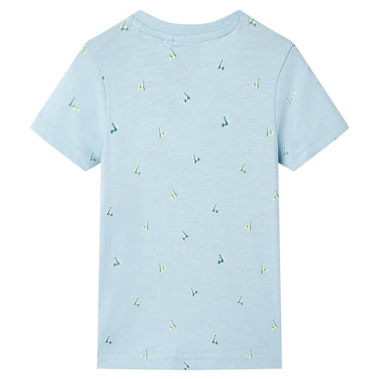 Kinder-T-Shirt Hellblau 128