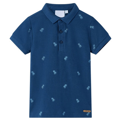Kinder-Poloshirt Dunkelblau 140