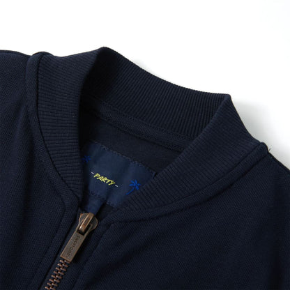 Kinder-Sweatshirt mit Reißverschluss Marineblau 104