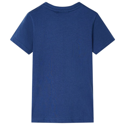 Kinder-T-Shirt Dunkelblau 128