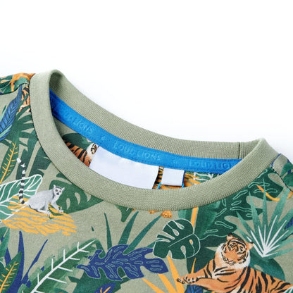 Kinder-Kurzarmshirt Mehrfarbig 92