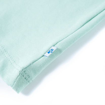 Kinder-T-Shirt Helles Minzgrün 104