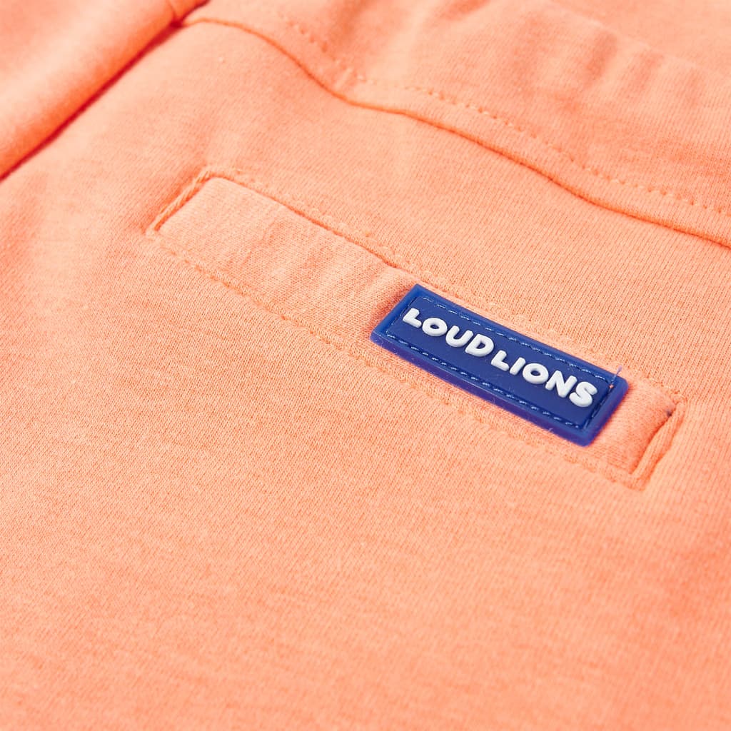 Kindershorts mit Kordelzug Neonorange 104