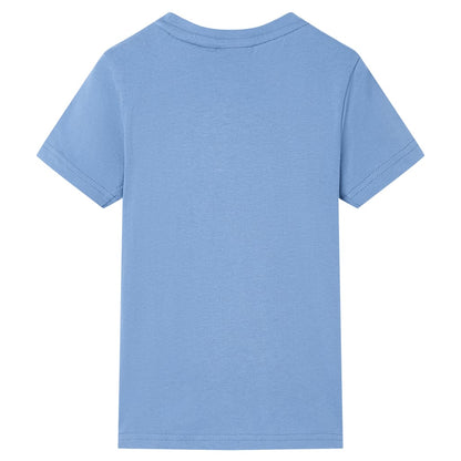 Kinder-T-Shirt Mittelblau 104