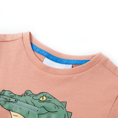 Kinder-T-Shirt Hellorange 104