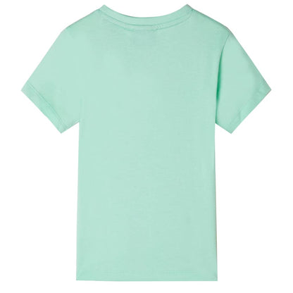 Kinder-Kurzarmshirt Hellgrün 116
