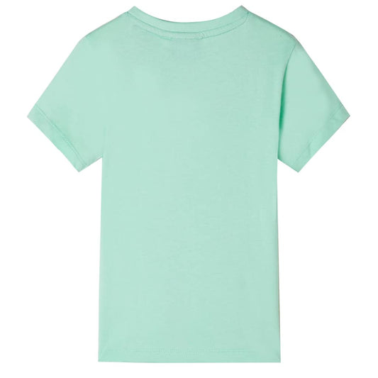 Kinder-Kurzarmshirt Hellgrün 116