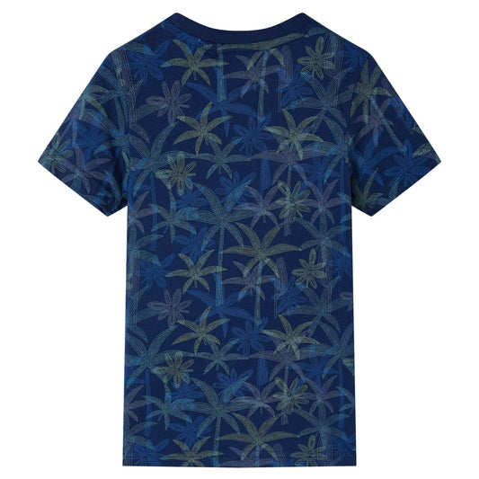 Kinder-T-Shirt Marineblau 92
