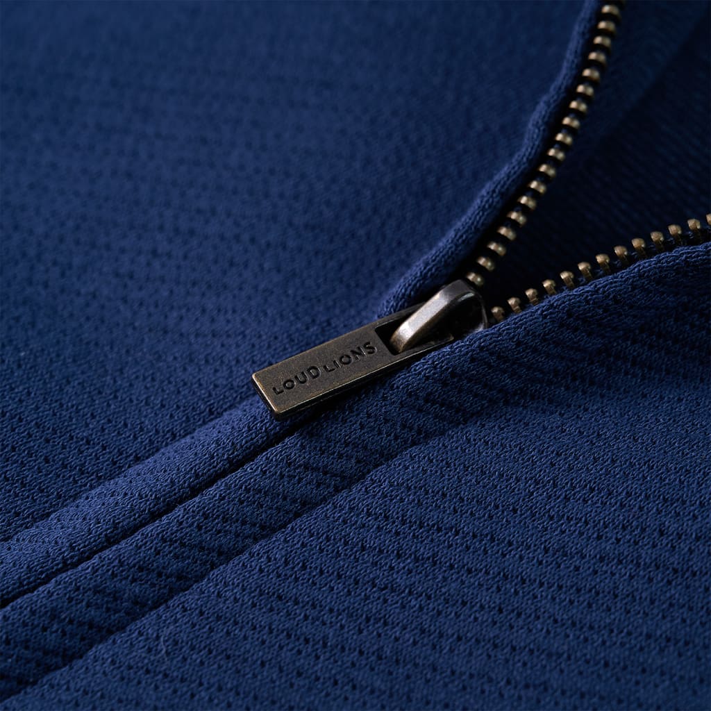 Kinder-Sweatshirt mit Reißverschluss Marineblau 116