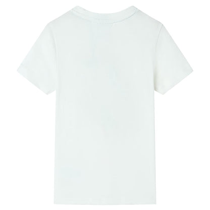 Kinder-Kurzarmshirt Ecru 140