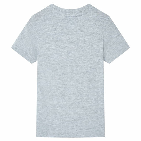 Kinder-Kurzarmshirt Grau 128