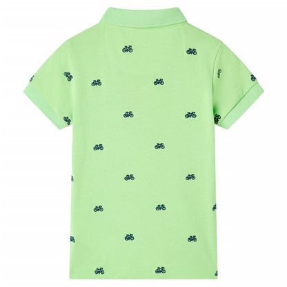 Kinder-Poloshirt Neongrün 116
