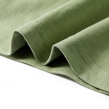 Kinder-Kurzarmshirt Hellkhaki 104