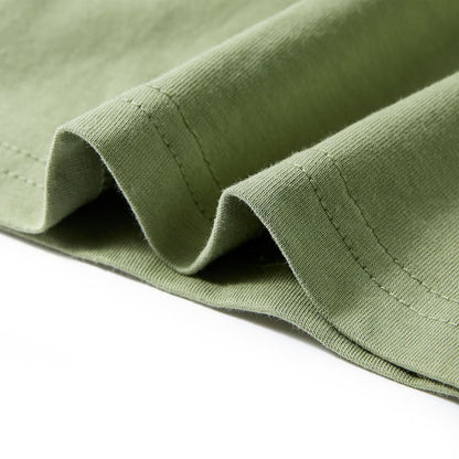 Kinder-Kurzarmshirt Hellkhaki 128