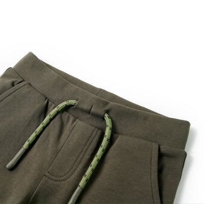 Kindershorts mit Kordelzug Dunkles Khaki 140