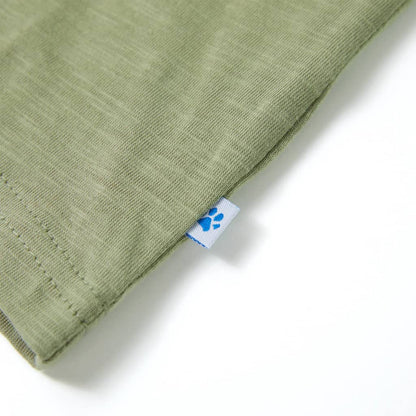 Kinder-Kurzarmshirt Helles Khaki 116