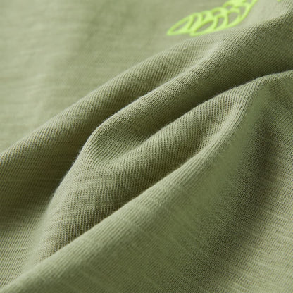 Kinder-Kurzarmshirt Helles Khaki 128