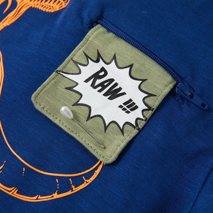 Kinder-Kurzarmshirt Dunkelblau 92